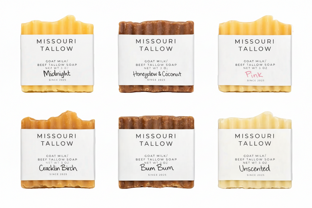 Scented Beef Tallow and Goat's Milk Soap