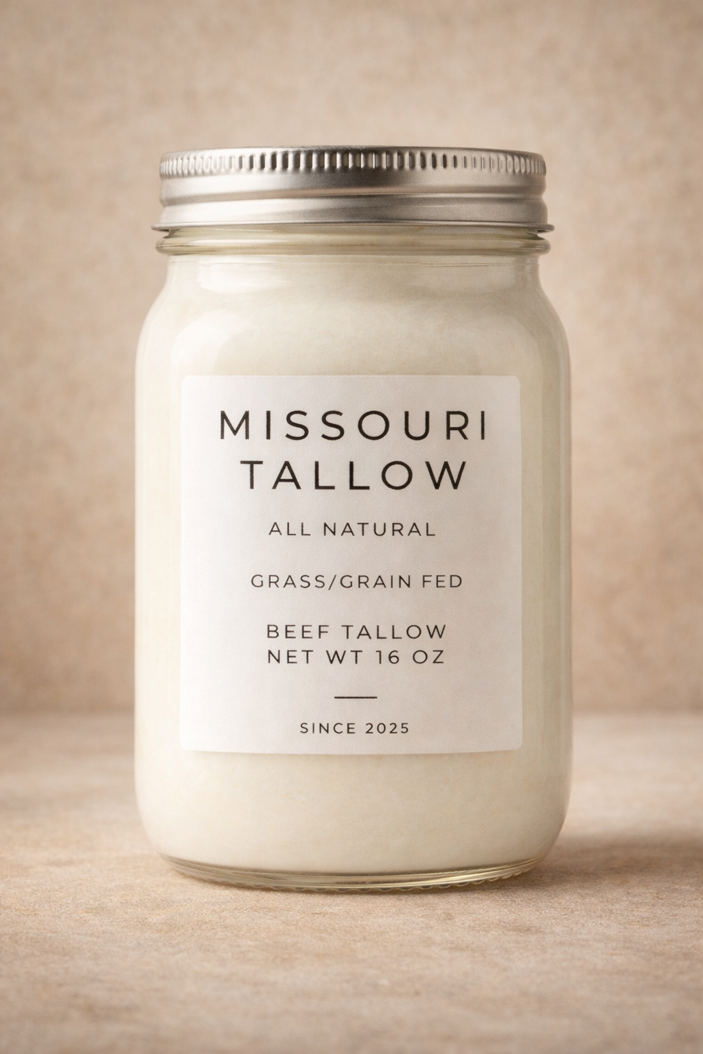 Grass/Grain-Fed Beef Tallow